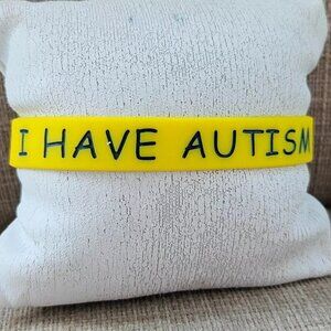 I have Autism Bracelet Yellow Rubber Wrist Band